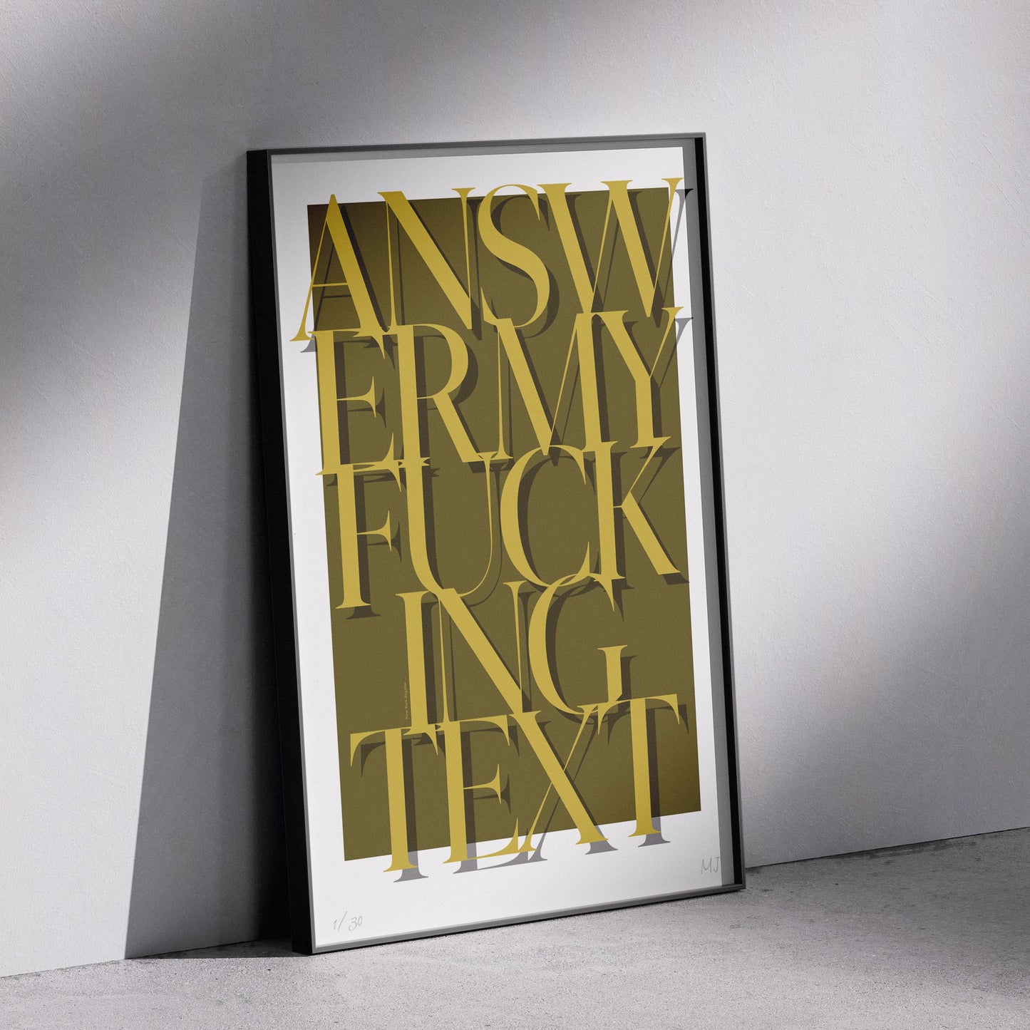 ANSWER Limited Edition Print