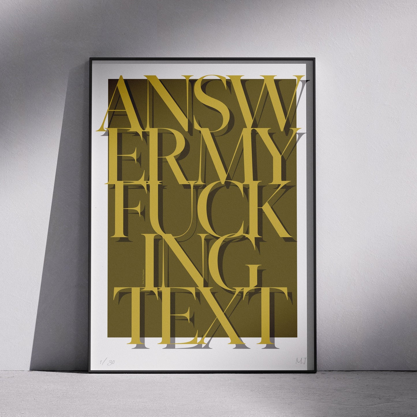 ANSWER Limited Edition Print