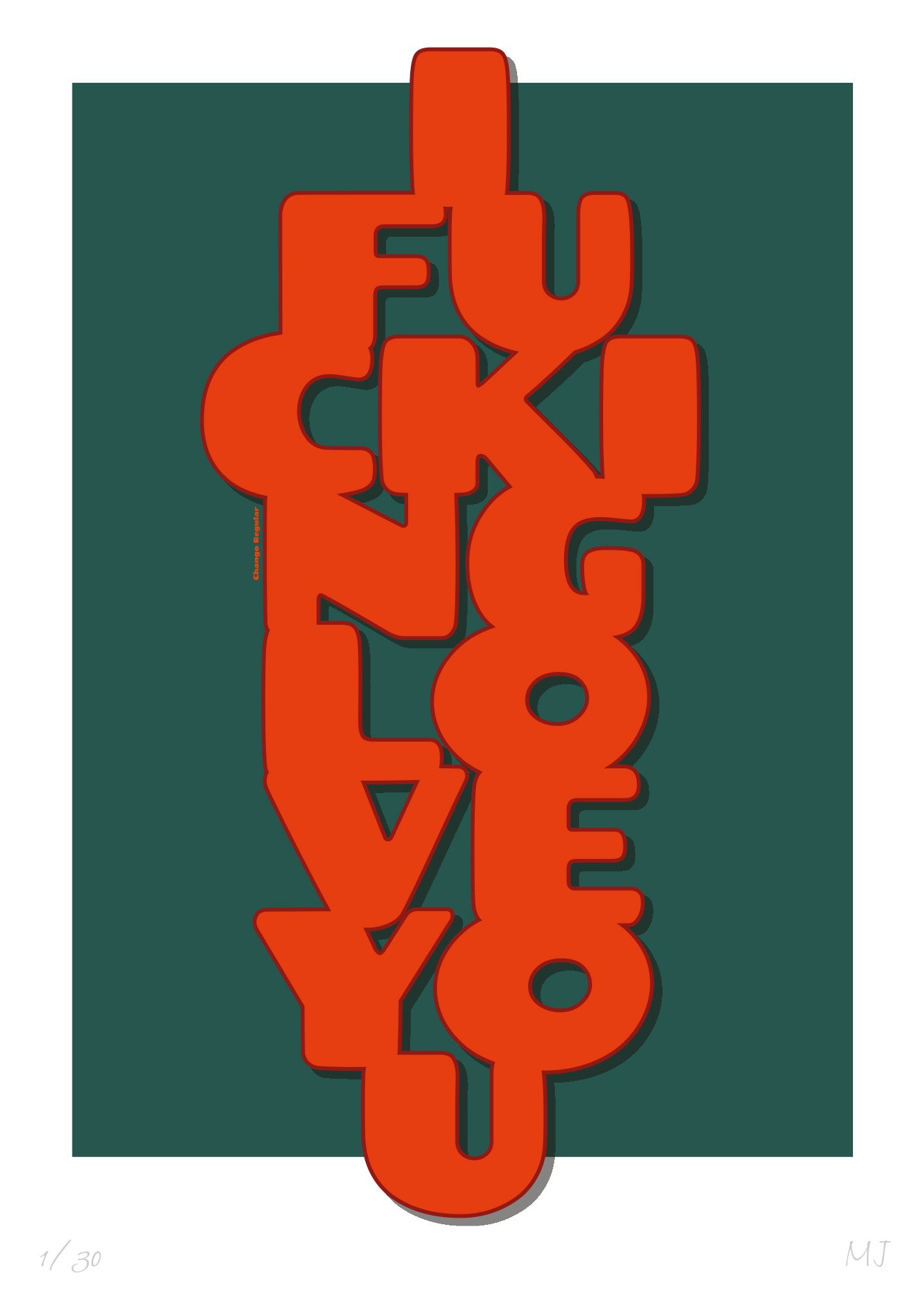 LOVE U Limited Edition Print