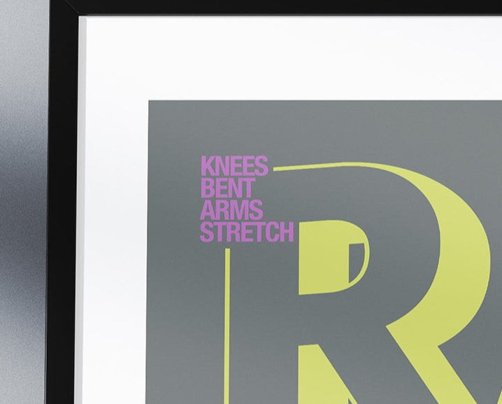 KNEES BENT ARMS STRETCHED Limited Edition Print