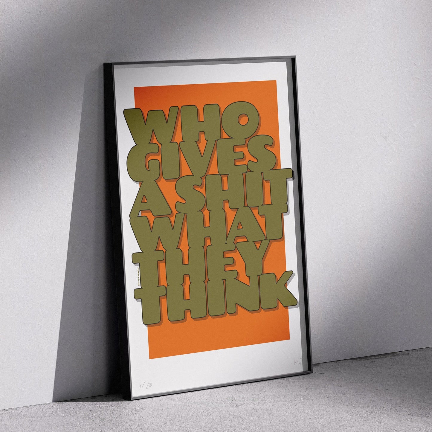 WHO GIVES Limited Edition Print