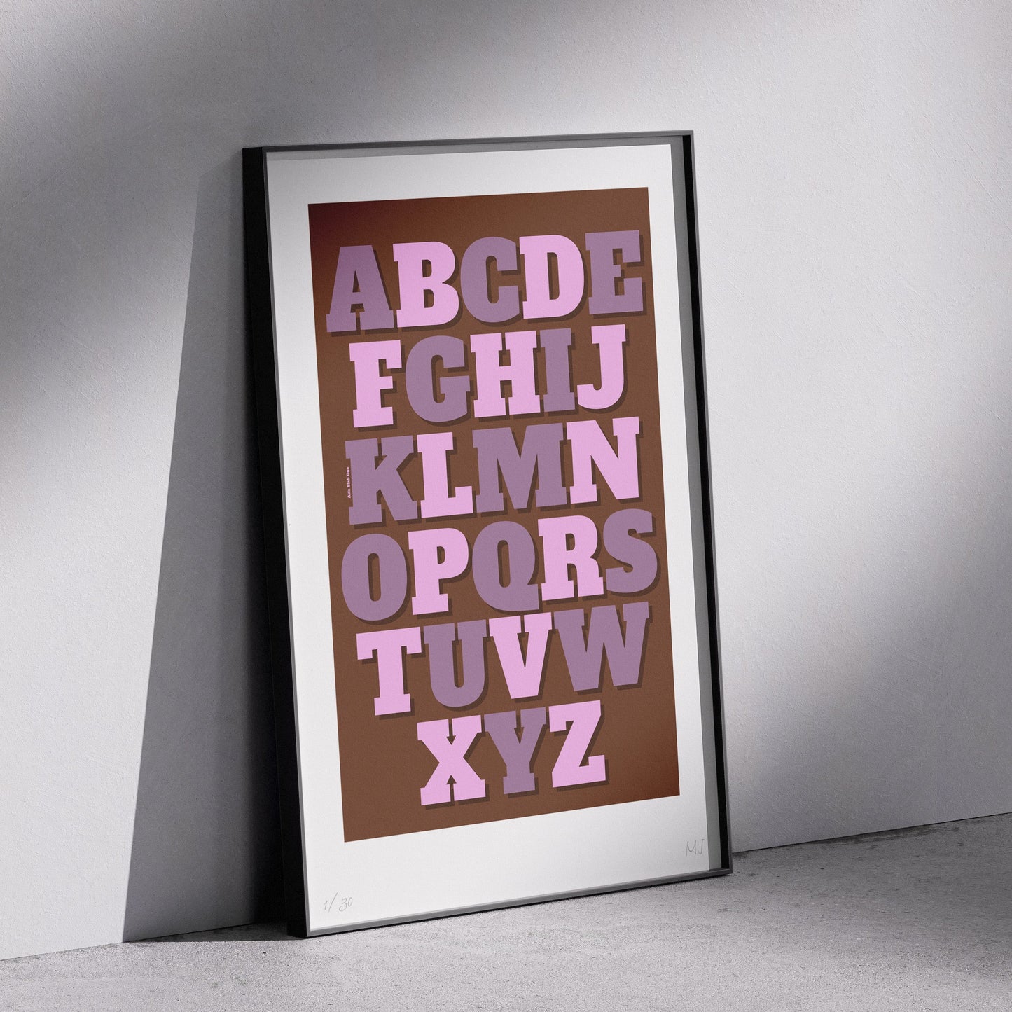 ALPHABET Limited Edition Print