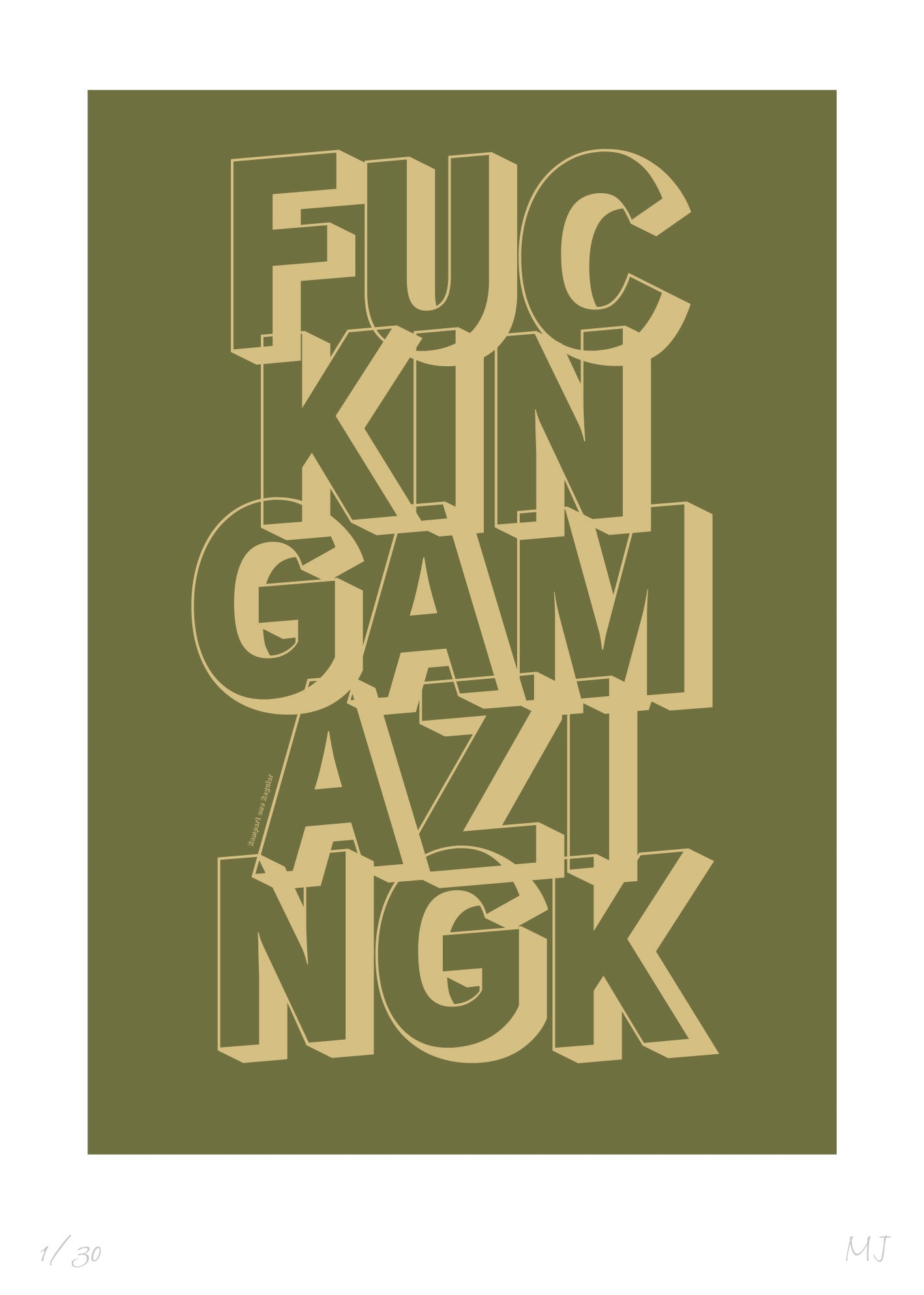 AMAZ Limited Edition Print