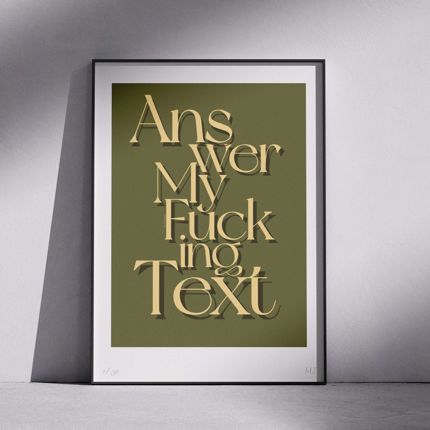 ANSWER Limited Edition Print