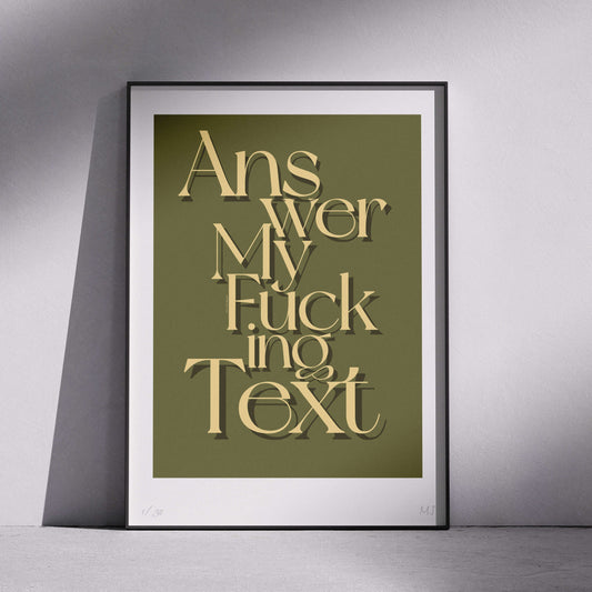 ANSWER Limited Edition Print