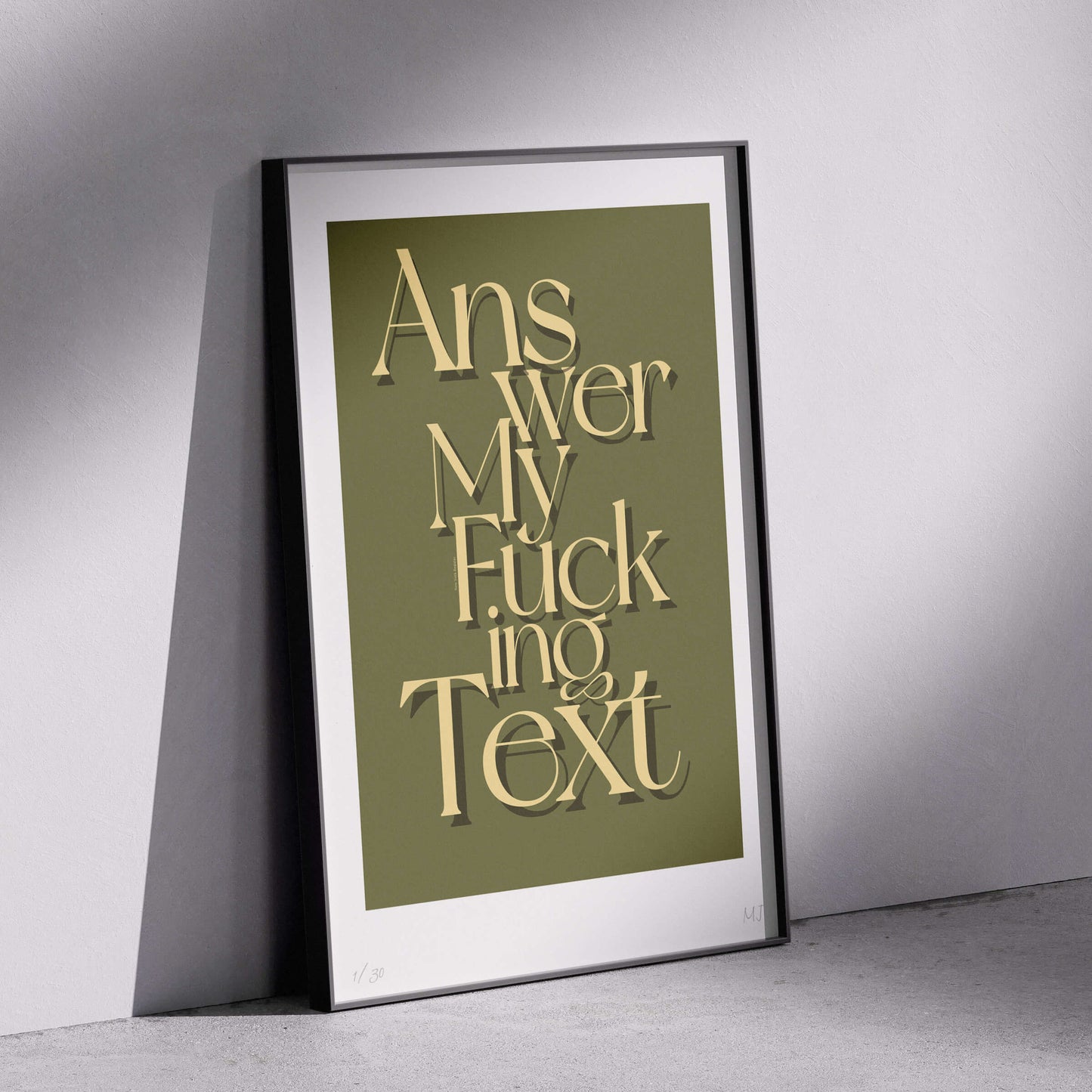 ANSWER Limited Edition Print