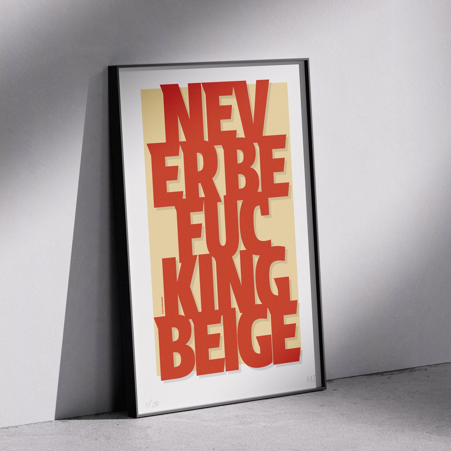 BEIGE Limited Edition Print
