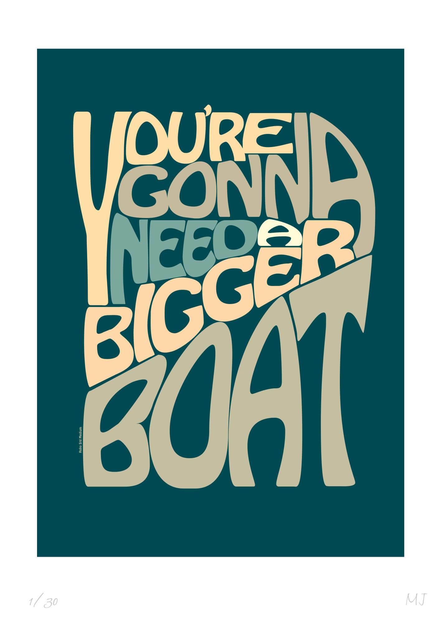 GONNA NEED A BIGGER BOAT Limited Edition Print