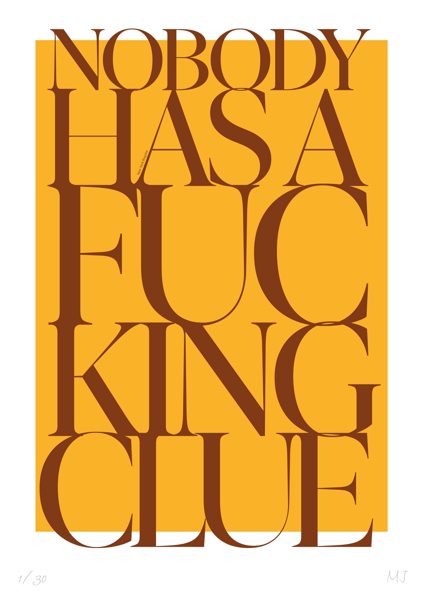 CLUE Limited Edition Print