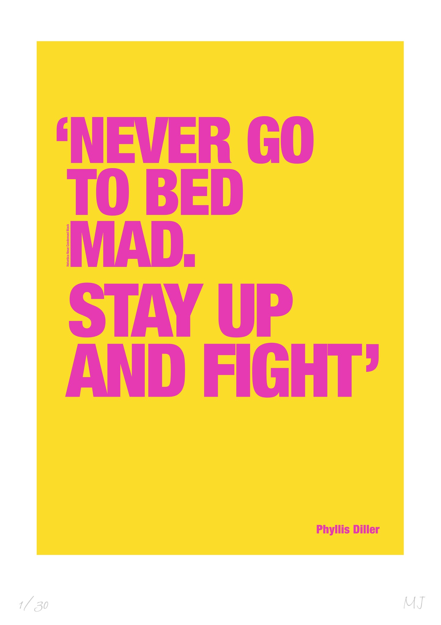 FIGHT Limited Edition Print
