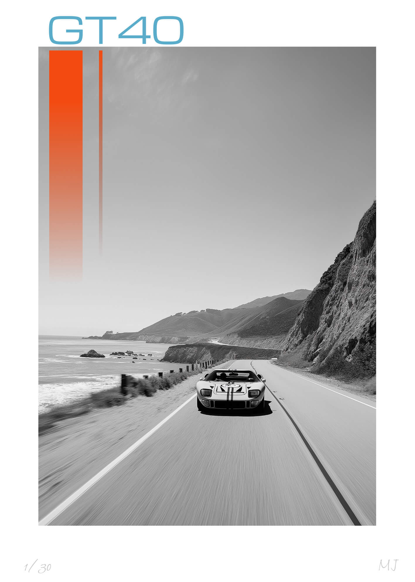 GT 40 Limited Edition Print