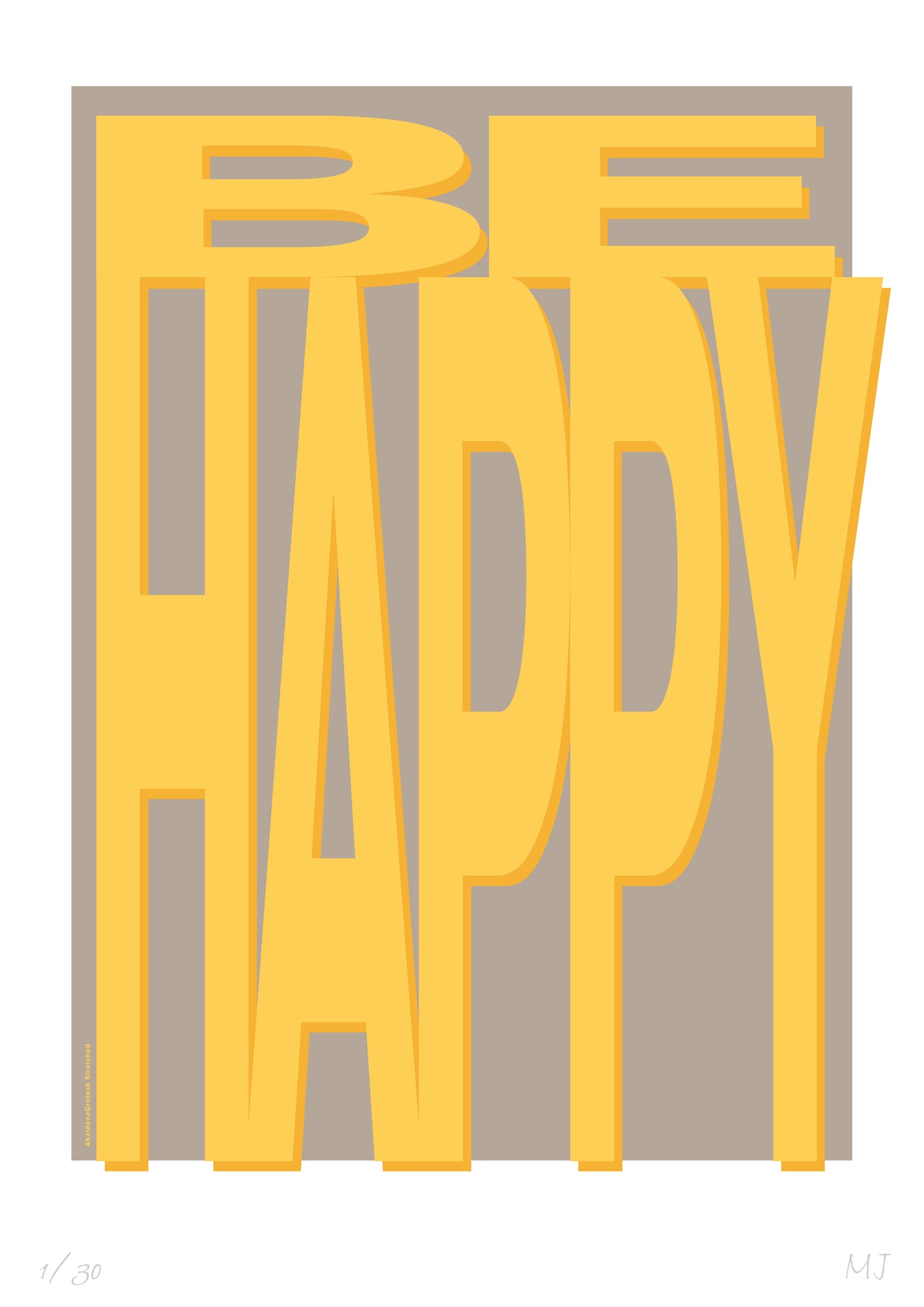 HAPPY Limited Edition Print