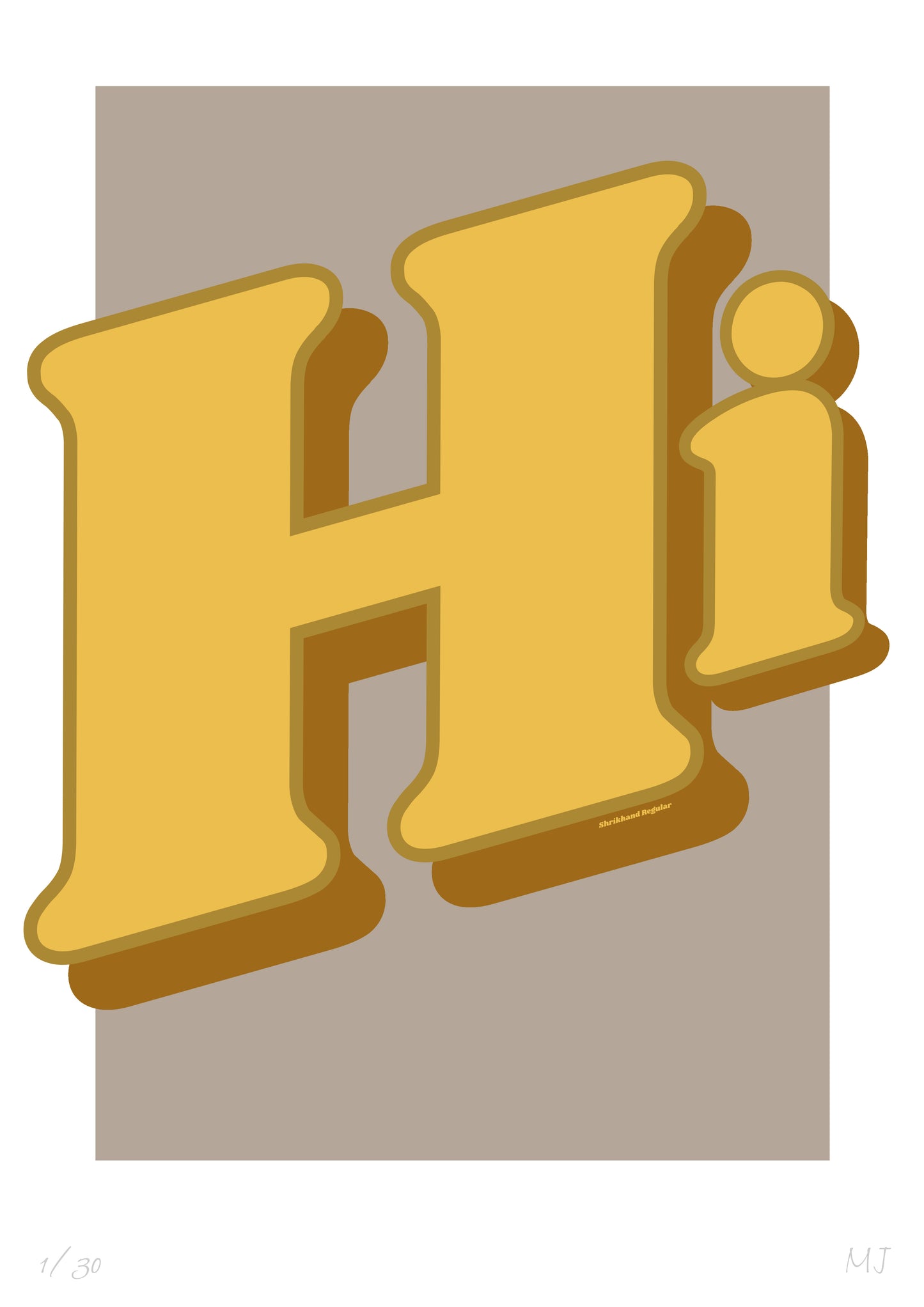 Hi Limited Edition Print