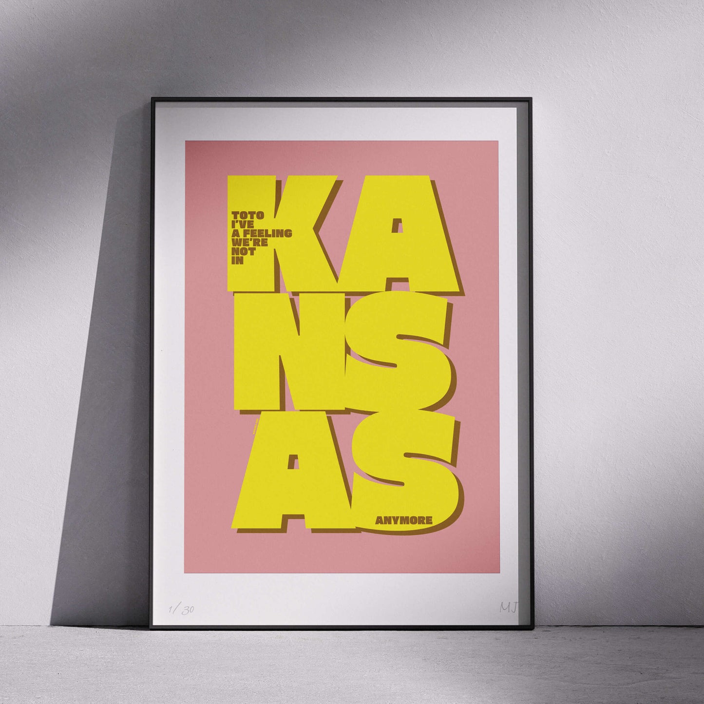 TOTO I'VE A FEELING WE'RE NOT IN KANSAS Limited Edition Print