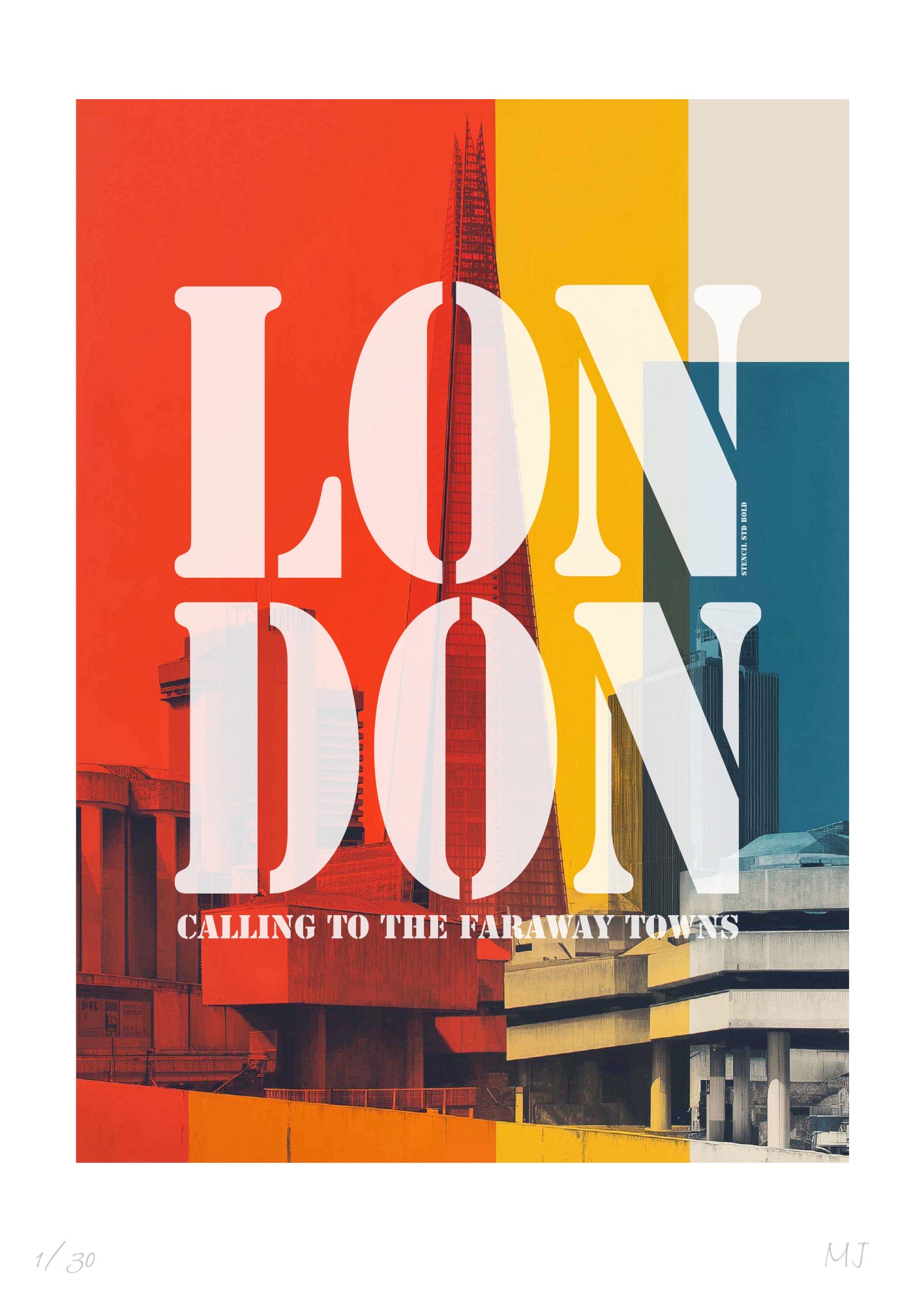 LONDON THE CLASH Limited Edition Print