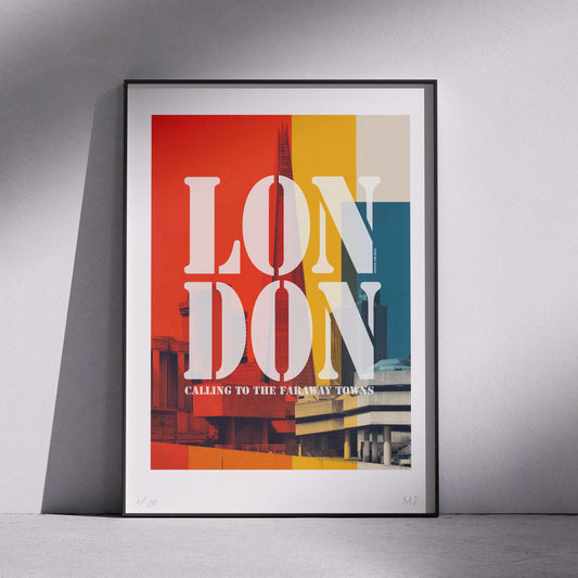 LONDON THE CLASH Limited Edition Print