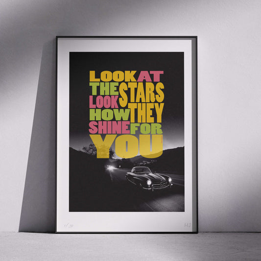 LOOK AT THE STARS Limited Edition Print