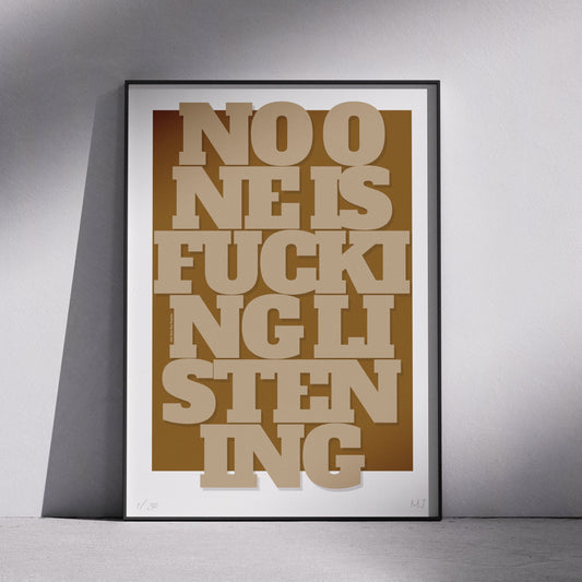 LISTENING Limited Edition Print