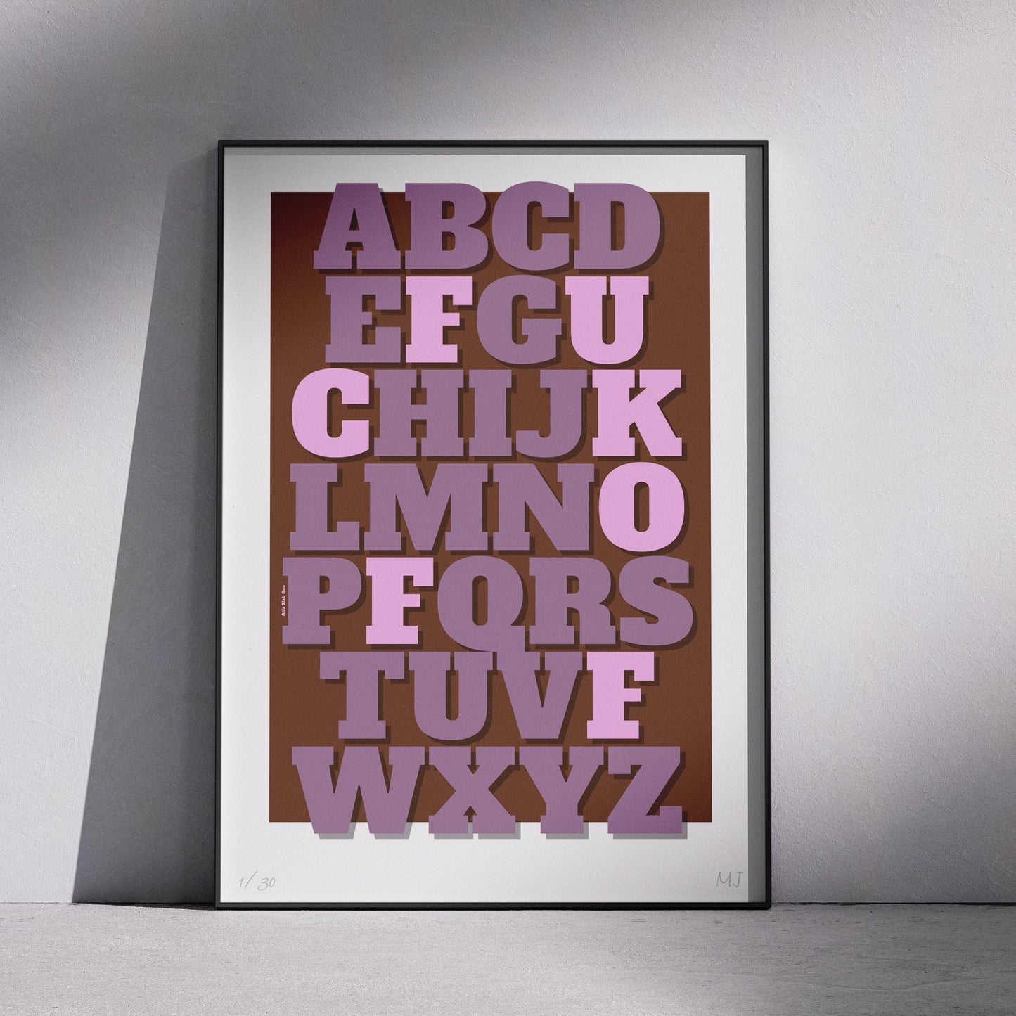 MY-ALPHABET Limited Edition Print