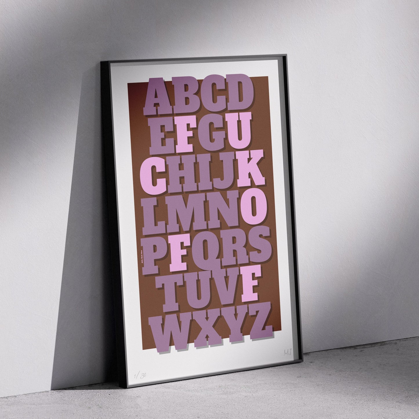MY-ALPHABET Limited Edition Print