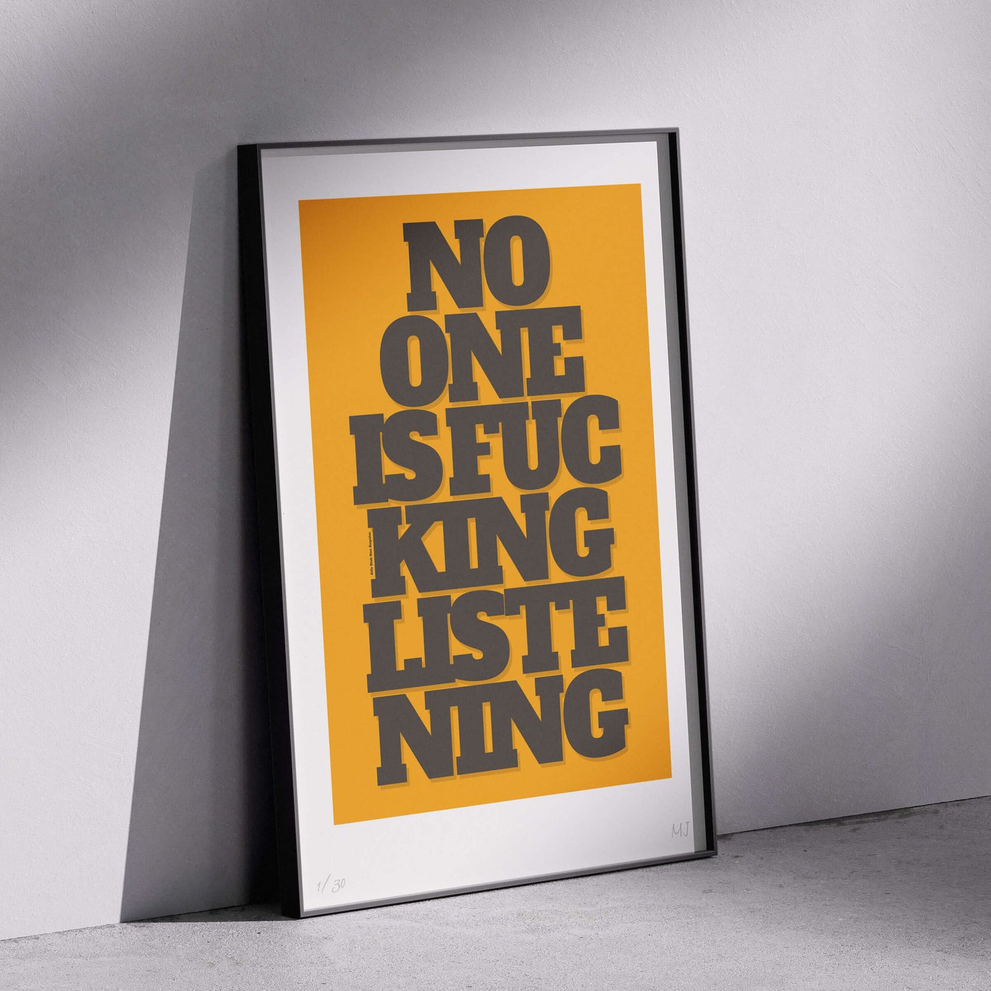 LISTENING Limited Edition Print