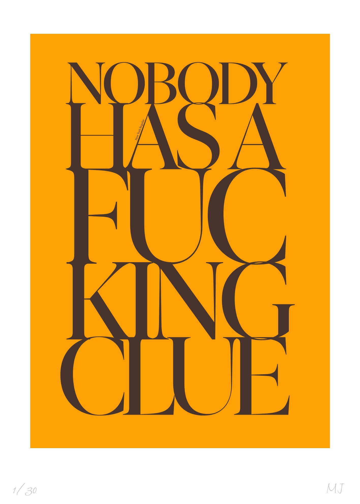 CLUE Limited Edition Print