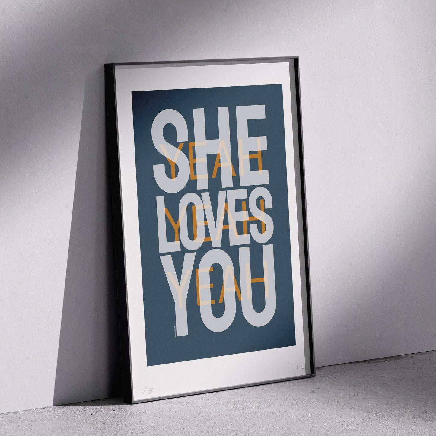 SHE LOVES YOU YEAH YEAH YEAH Limited Edition print