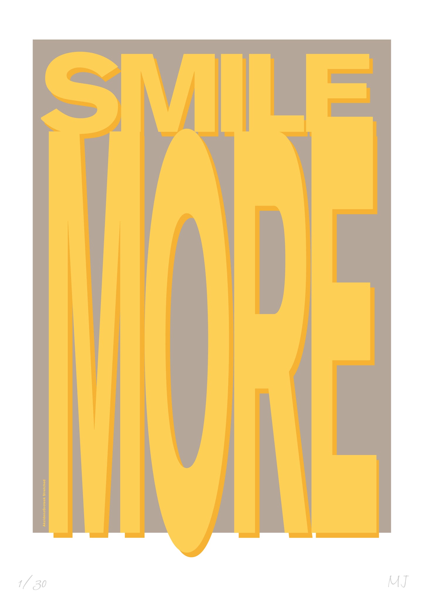 SMILE Limited Edition Print