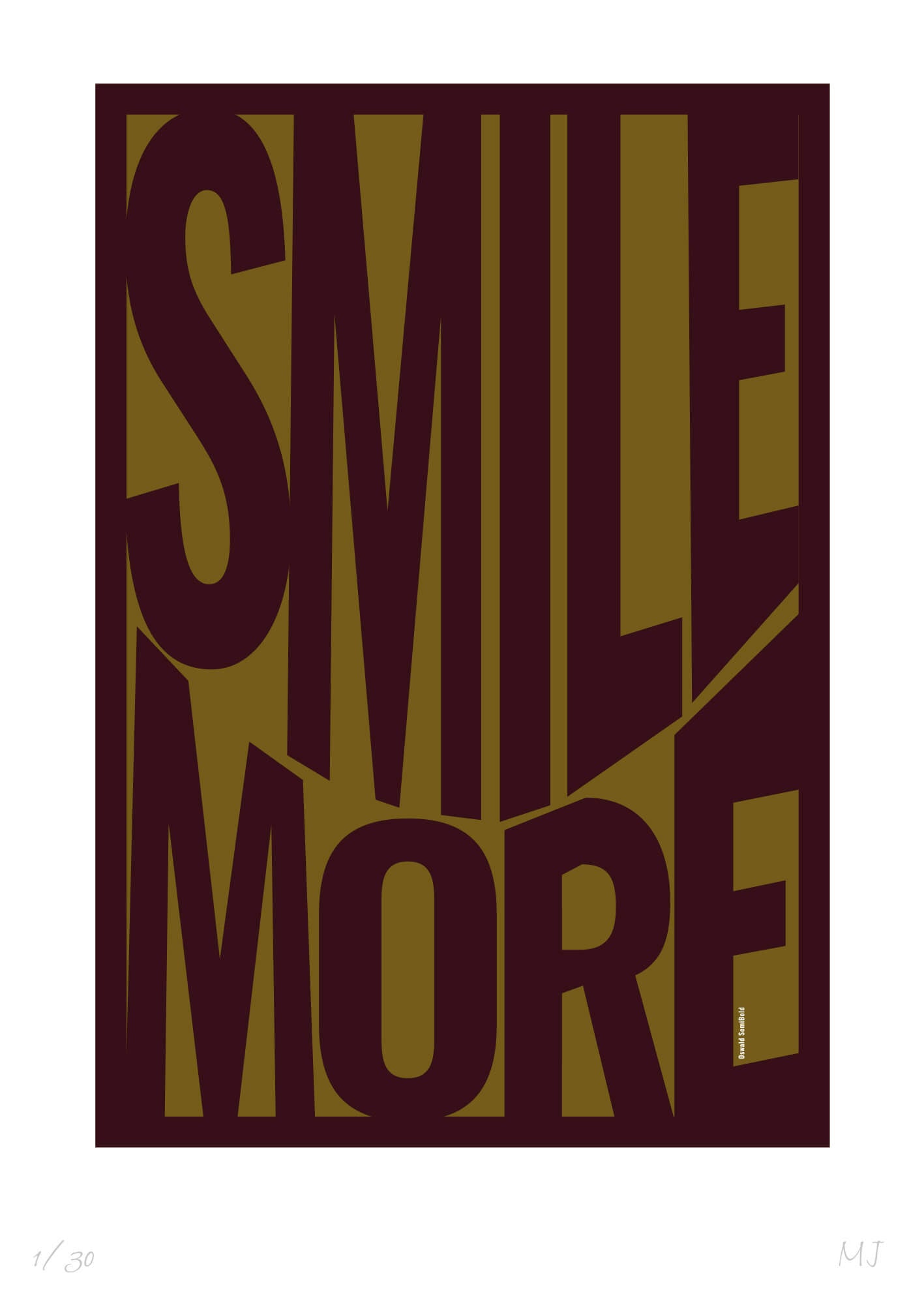 SMILE Limited Edition Print