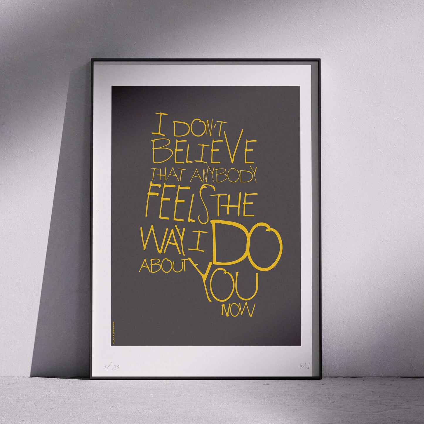 OASIS-FEEL THE WAY I DO Limited Edition Print