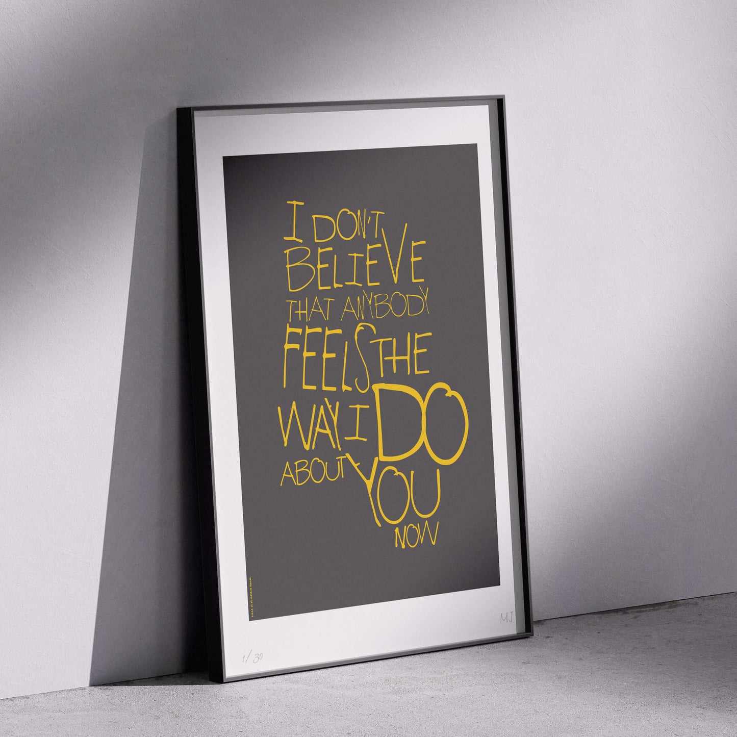 OASIS-FEEL THE WAY I DO Limited Edition Print