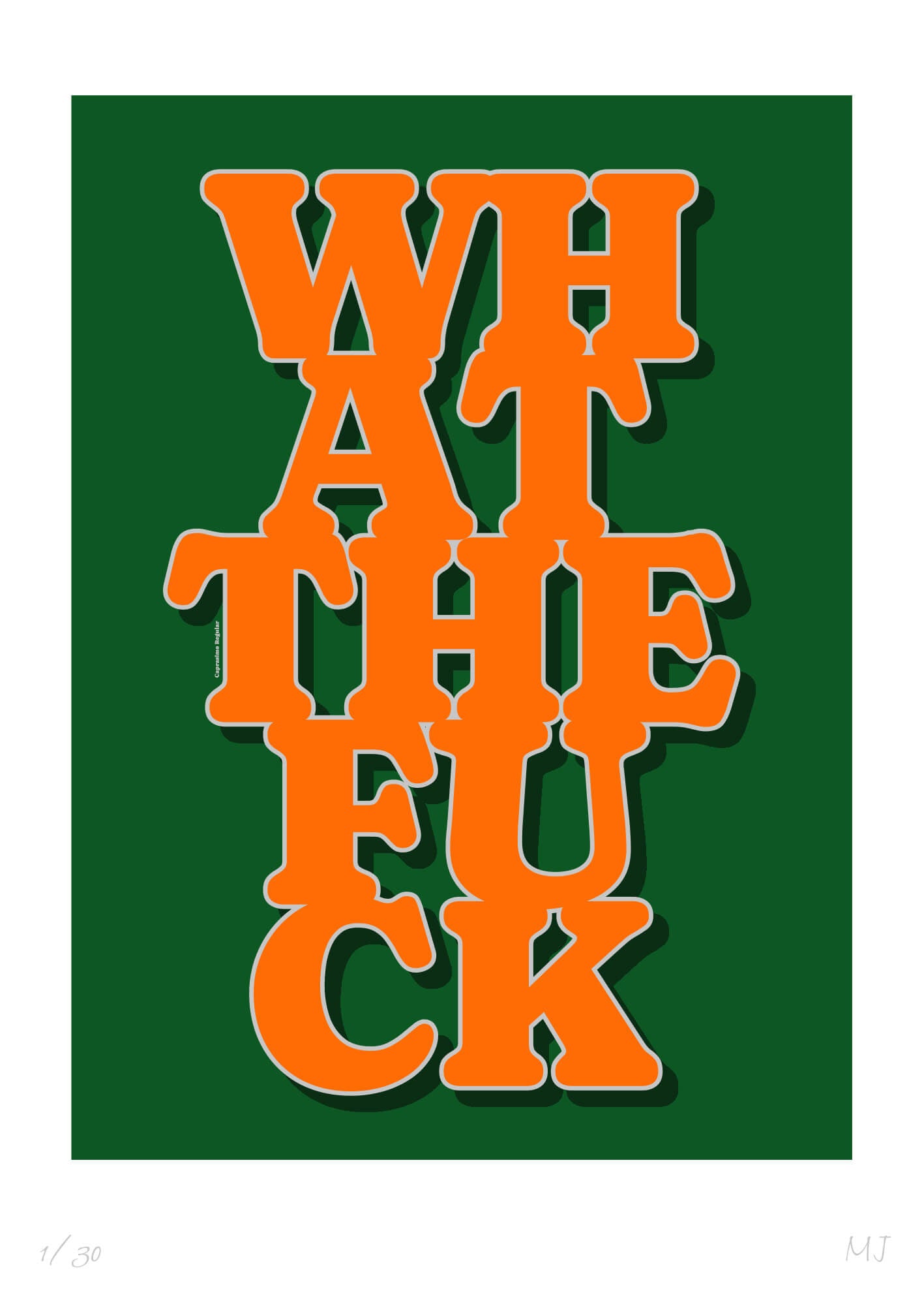 WHAT Limited Edition Print