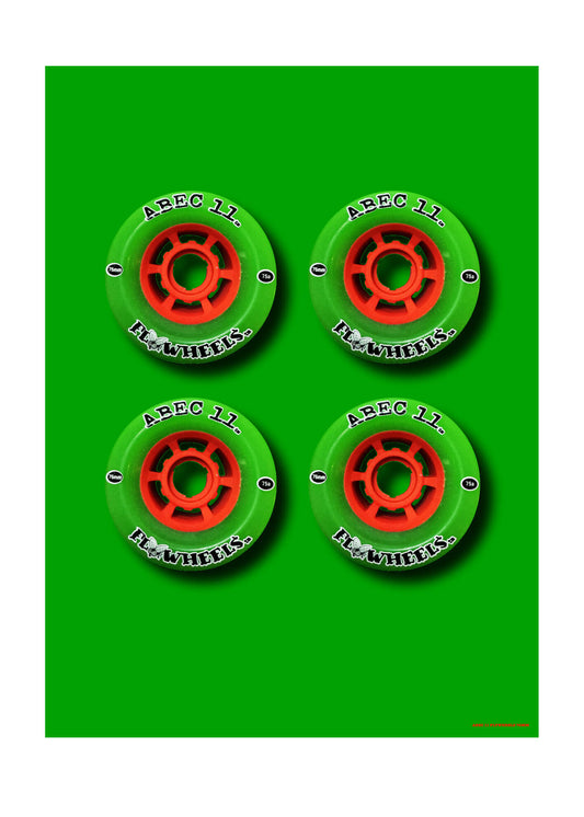 SKATEBOARD WHEELS FLYWHEELS Limited Edition Print