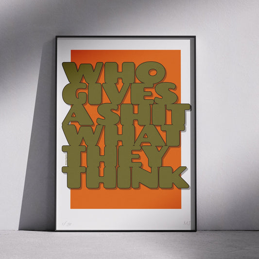 WHO GIVES Limited Edition Print