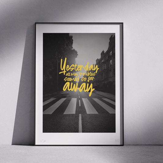 YESTERDAY ALL MY TROUBLES SEEMED SO FAR AWAY Digital Download