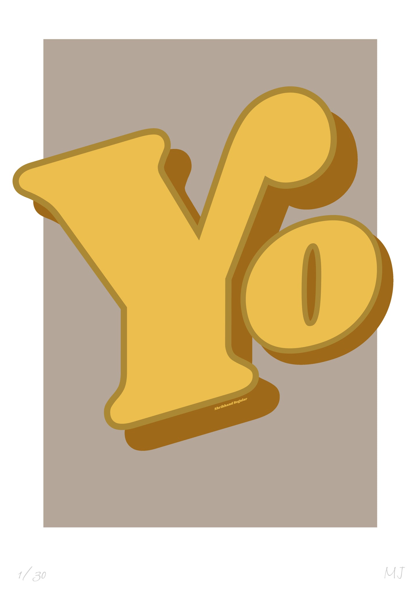 Yo Limited Edition Print