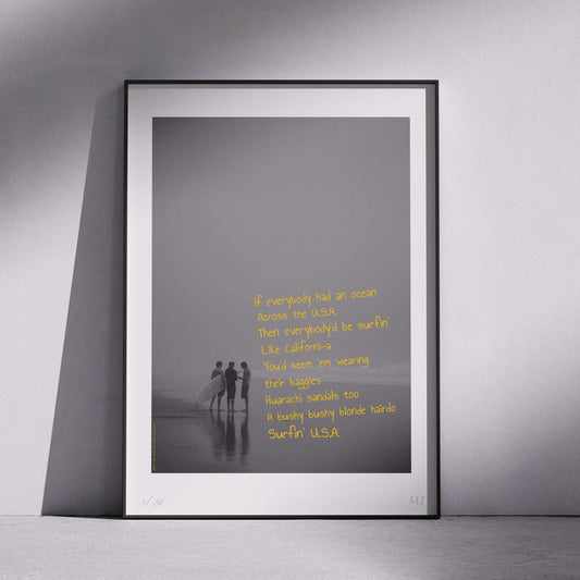 BEACH BOYS SURFIN USA Limited Edition Print