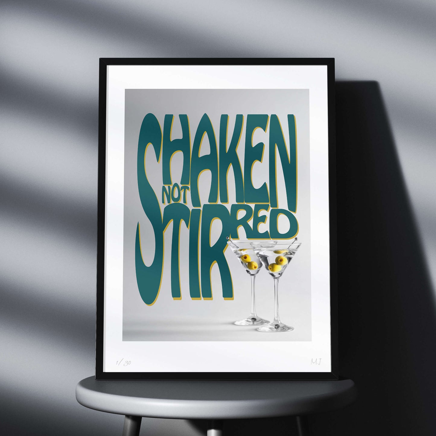 SHAKEN NOT STIRRED Limited Edition Print
