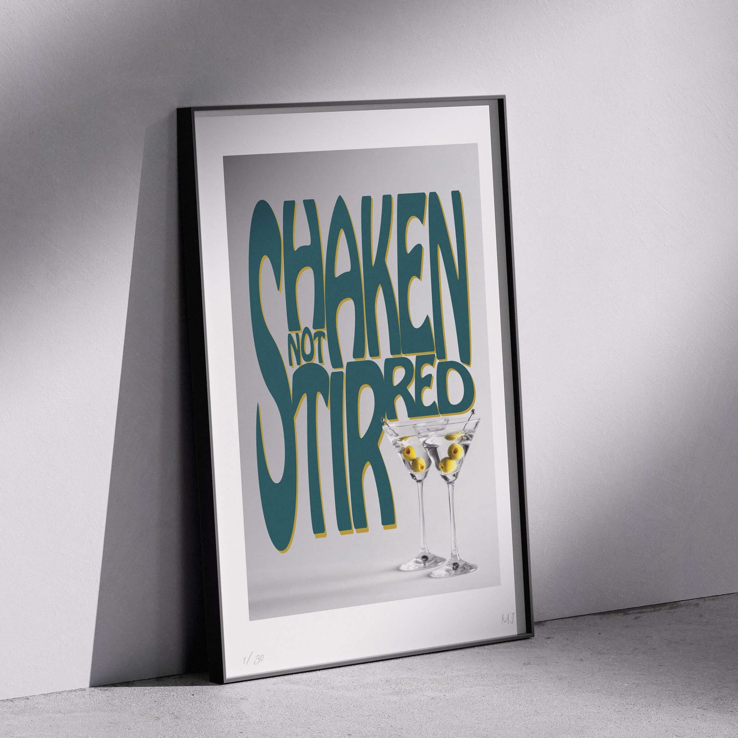 SHAKEN NOT STIRRED Limited Edition Print